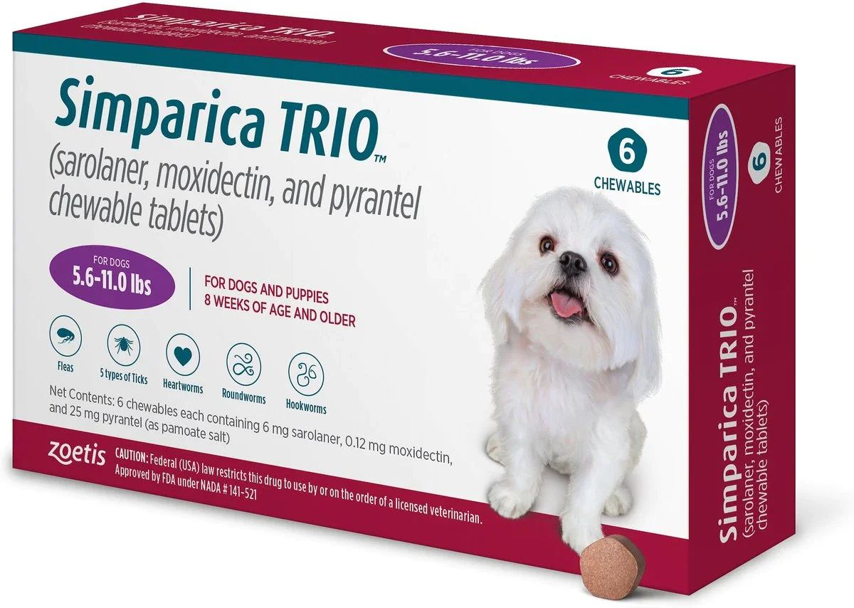 Buy Simparica TRIO Chewable Tablets for Dogs Online