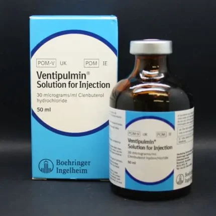 Ventipulmin Injection for Sale | Equine Bronchodilator Solution | Pet Well Global